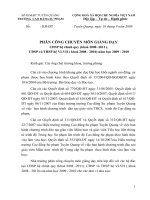 Phân công chuyên môn kì 2 CDSP K 16 nam 2009