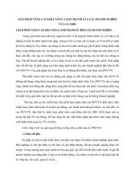 GIẢI PHÁP NÂNG CAO KHẢ NĂNG CẠNH TRANH CỦA CÁC DOANH NGHIỆP VỪA VÀ NHỎ