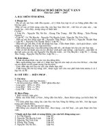 Kế hoạch giảng dạy ngữ văn 9