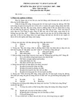 Ngữ Văn kỳ II năm học 07-08