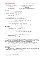 KỲ THI CHỌN HỌC SINH GIỎI TỈNH LỚP 9 THCS NĂM 2011 Môn Toán