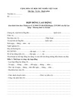 Hợp đồng lao động