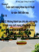 Thành tựu khoa học lần 2