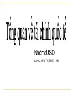 TONG QUAN VE TAI CHINH QUOC TE