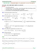 TÍNH ĐƠN ĐIỆU CỦA HÀM SỐ (HAY)