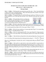 ĐỀ KSCL 2010-2011