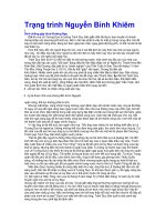 Trạng trình Nguyễn Bỉnh Khiêm.