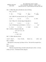 de khao sat dau nam 2009