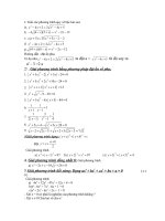 Đại Số ôn thi vào lớp 10