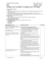 Tiet 4-Nghi luan xa hoi va nghi luan van hoc