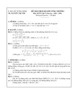 Đề Thi HSG Trường 0809