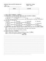 Kiểm tra 15'''' tiết 11