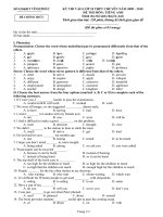 De Van thi chuyen Vinh Phuc2009