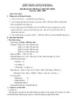 Kế hoạch chỉ đạo dạy nghề