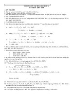 Đề cương thi lại Hoá 10