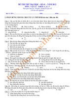 ĐỀ THI THỬ ĐẠI HỌC SỐ 41 NĂM 2012 MÔN VẬT LÝ KHỐI A, A1, V