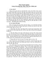 Một số kinh nghiệm cho thầy cô nà!