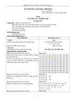 Giáo án 2 ôn tập đầu năm 2009-2010