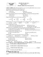 ĐỀ KT HKI VLi74mã có ĐA(hot,hot..)
