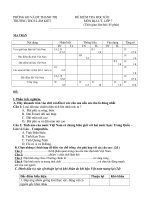 Đề thi từ lớp 6 - 9 HKI