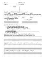 giáo án hóa 8 kiem tra 15''''