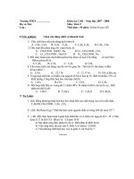 đề 1 tiết hóa 9