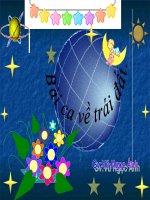 TAP DOC 5BAI CA VE TRAI DAT . 18.9.09.ppt