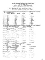 de thi vao chuyen tiéng phap 2009