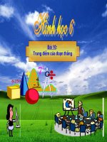 Bài 10: Trung điểm của đoạn thẳng