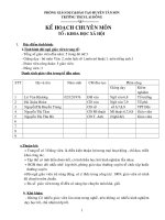 Kế hoạch tổ xã hội