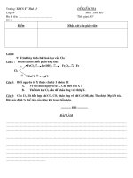 Đề thi HK II hoa 9 hot