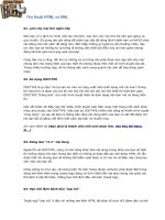 Thủ thuật HTML và XML