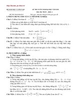 KỲ THI TUYỂN SINH ĐẠI HỌC NĂM 2010 Môn Thi: TOÁN – Khối A de 7 