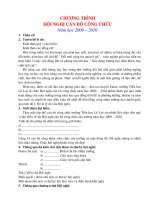 Chương trình Hội nghị CBCC