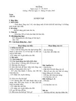 Giáo án TUẦN 8 đã sửa