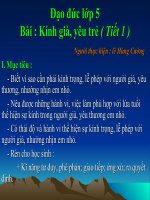 Bài giảng kĩ năng sống