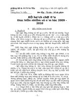 kế hoạch chỉ dạo năm học