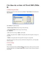 CƠ BẢN SỬ DỤNG WORD ( T8 )
