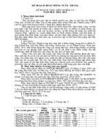 Kế hoach tổ chuyên môn lớp 1 2010