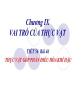 Tiet 46. TV góp phần điều hòa khí hậu