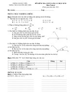 Đề kiểm nửa HKII-Toán 6(90'''')