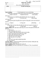 Đề KT 45 phút HKII