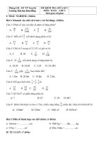 Đề kiểm tra Toán giữa kì 1