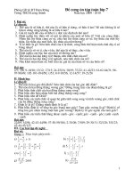 Đề cương ôn tập HKI toán 7