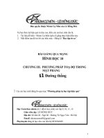 (Hình học 10 - Chương III) Bài giảng: Phương trình đường thẳng 