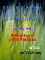 PT quy về PT bậc hai