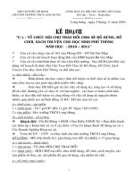 Kế Hoạch Ngoại Khóa