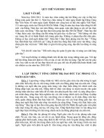 Quy chế năm học 2010-2011