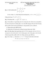 Đề thi HSG tỉnh năm học 2008 - 2009