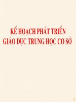 Kế hoạch phát triển THCS thân thiện